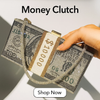 Money Clutch Bag – Luxury Crystal Dollar Purse